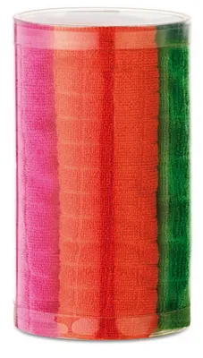 Набор из четырех разноцветных полотенец для кухни 30х30 см из микрофибры Набор из четырех разноцветных полотенец для кухни 30х30 см из микрофибры