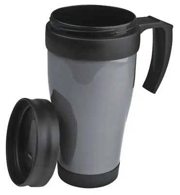 Термокружка пластиковая 400мл, серый Термокружка пластиковая 400мл, серый