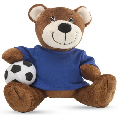 Игрушка мишка-футболист, синий Игрушка мишка-футболист, синий