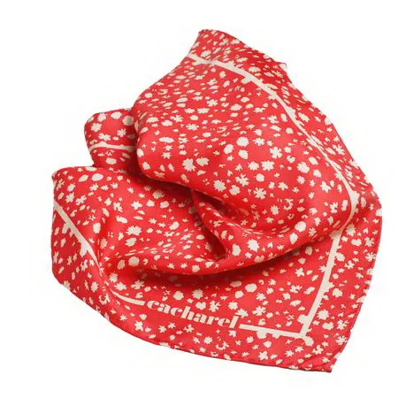 Шелковый платок от Cacharel Luxembourg Red 53х53 см, красный