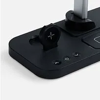 Настольная лампа с беспроводной зарядкой Power Light, черная