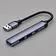 USB-хаб USB-A 3.0 + 2xUSB-A 2.0 + USB-C, серый, Deppa