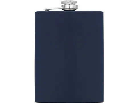 Фляжка 240 мл Remarque soft touch, 304 сталь, синий (Р)