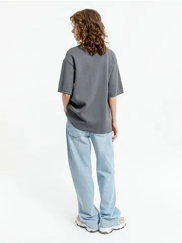 Джемпер с коротким рукавом Siluetti Volumica, серый