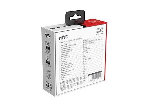Беспроводные наушники HIPER TWS TRUE BASS HTW-KTX14 (Р)