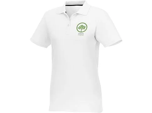 Женское поло Helios с коротким рукавом, белый