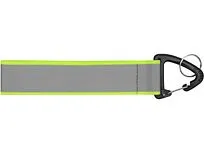 Светоотражающий брелок Reflector, серебристый/неоновый зеленый