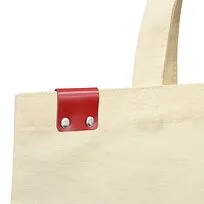 Сумка для покупок IVORY 325 г/м² с PU нашивкой, красный