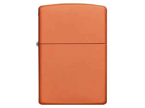 Зажигалка ZIPPO Classic с покрытием Orange Matte, латунь/сталь, оранжевая, матовая, 38x13x57 мм