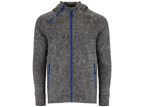 Толстовка на молнии Everest, меланжевый черный