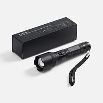 Фонарь аккумуляторный с фокусировкой луча FarSee, черный