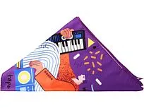 Треугольная бандана с возможностью полноцветной печати