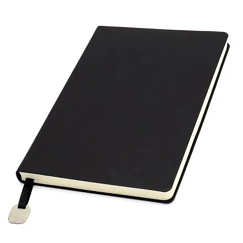 Ежедневник A5 недатированный Farfalla в мягком переплёте, черный