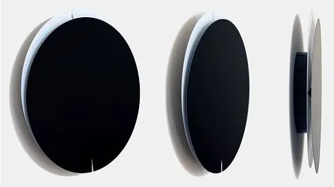 Часы настенные Melancholia Clock, черные