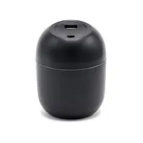 Светодиодный USB увлажнитель Egg с подсветкой, черный-S