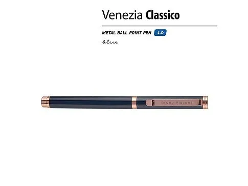 Ручка металлическая шариковая Venezia Classico, синий