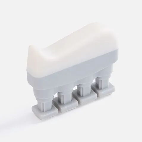 Эспандер кистевой FingerTap, серый с белым