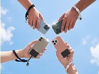 Брелок-браслет с держателем для телефона Solmu, черный