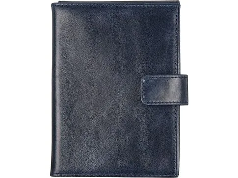 Бумажник путешественника Druid с отделением для паспорта, темно-синий