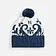 Шапка Wintertude, синяя с белым