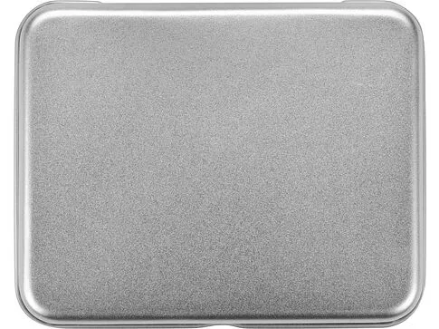 Брелок-компас с термометром, серебристый