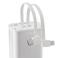 Аккумулятор с быстрой зарядкой Trellis Geek 10000 мАч, белый