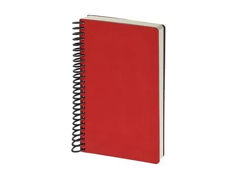 Ежедневник недатированный на спирали А5 Agenda, красный (Р)