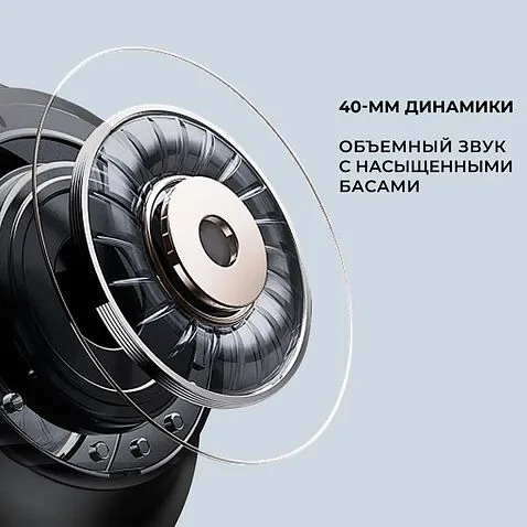 Беспроводные накладные наушники Stereo Vibe, BT 5.4, 400 мАч, черный, Deppa