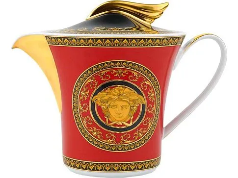 Чайник Versace Medusa, красный/золотистый (Р) Чайник Versace Medusa, красный/золотистый (Р)