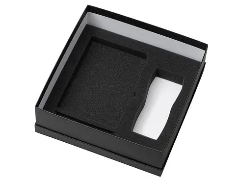 Подарочный набор с блокнотом С1, металлической ручкой и термокружкой, красный