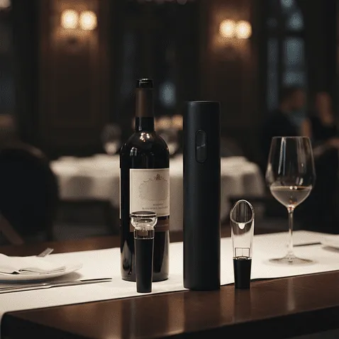 Винный набор Грегори (в подарочной упаковке), черный 