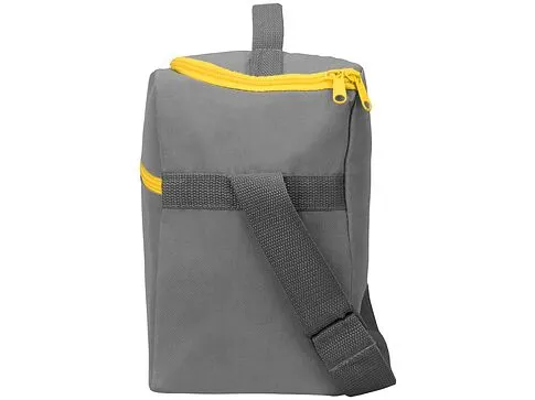 Изотермическая сумка-холодильник Classic c контрастной молнией, серый/желтый