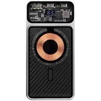 Магнитный беспроводной аккумулятор Cooper Prime 10000 мАч, серебристый