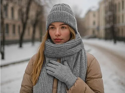 Подарочный набор  Nordend, серый меланж