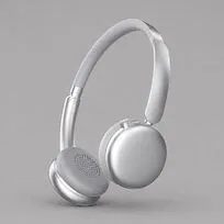 Беспроводные накладные наушники Stereo Light, BT 5.4, 300 мАч, cеребристый, Deppa