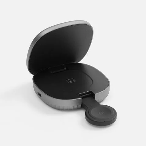 Складная станция беспроводной зарядки flowPad, серая