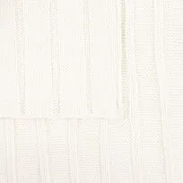 Плед Tressa, белый (молочный)