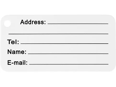 Бирка для багажа Travel, серебристый
