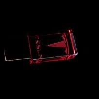 Флешка Moon 16 Гб, красная подсветка