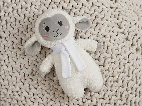Мягкая игрушка Beastie Toys, овечка с белым шарфом