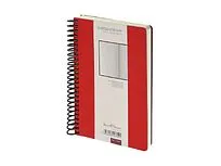 Ежедневник недатированный на спирали А5 Agenda, красный (Р)