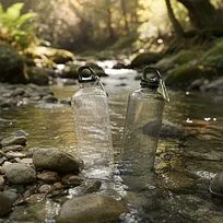 Бутылка пластиковая для воды Clipster, белый