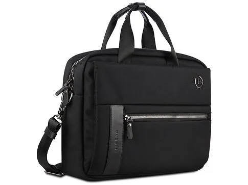 Портфель мужской BUGATTI НЕРО | NERO 15'', чёрный, нейлон 1680D/кожа, 42х10х30 см