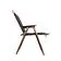 Стул MW02 складной, черный, темное дерево