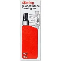ROTRING DRAWING INK 23 ML RED, красный