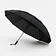 Зонт обратного сложения twoGether с двойным куполом, черный