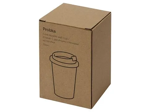 Стакан из пробки с двойными стенками, 350мл (Р)