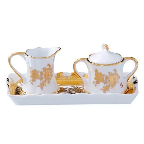 Набор  quot;Мелисса quot; (молочник и сахарница на блюдце), 17 * 8,5 *7 см 167379