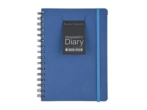 Ежедневник недатированный на гребне А5 Pragmatic, синий (Р)