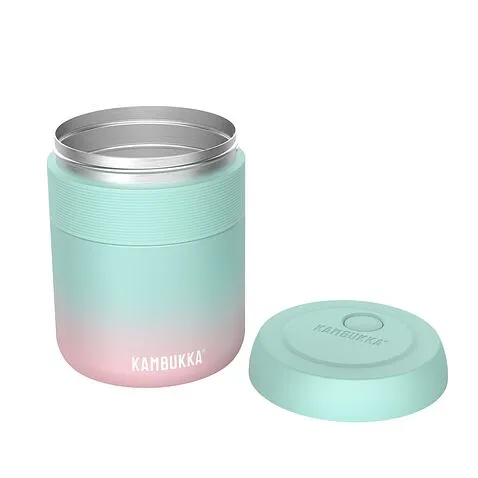 Бокс для еды из нержавеющей стали Bora Neon Mint 600 мл с двойными стенками и вакуумной изоляцией Бокс для еды из нержавеющей стали Bora Neon Mint 600 мл с двойными стенками и вакуумной изоляцией